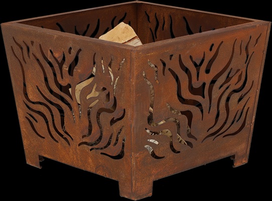 Brasero Dise�o Cuadrado Oxido S